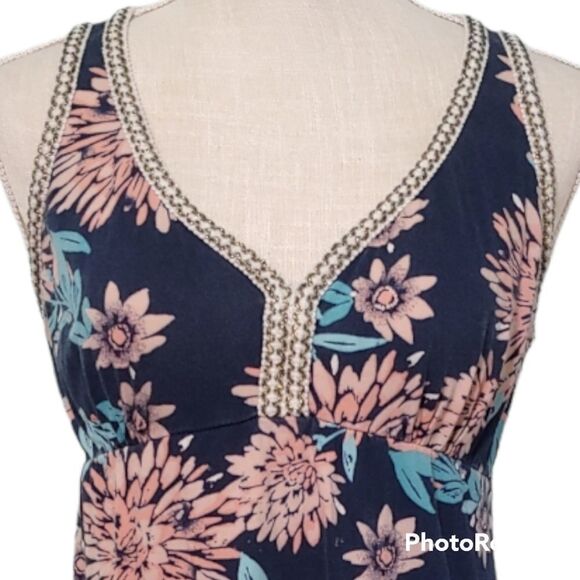 Lucky Brand floral sleeveless cotton casual dress - Picture 3 of 5